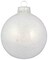 Christmas by Krebs 6ct Snow White Sparkle Glass Christmas Ball Ornaments 2.5" (67mm)